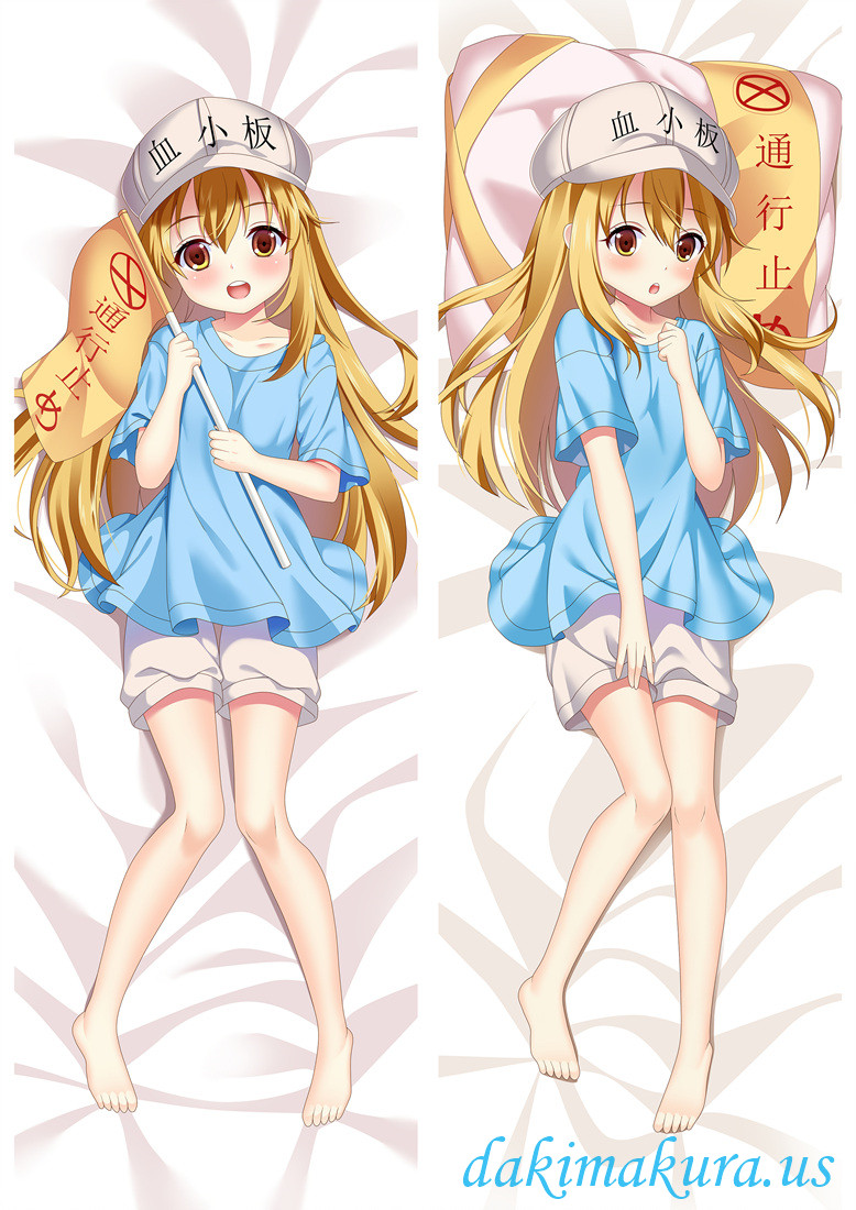 Platelet - Cells at Work Hugging body anime cuddle pillow covers